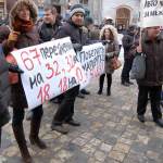 Акція протесту проти трансфортної реформи у Львові 17 січня 2012 року на площі Ринок Акція протесту проти трансфортної реформи у Львові 17 січня 2012 року на площі Ринок