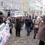 Акція протесту проти трансфортної реформи у Львові 17 січня 2012 року на площі Ринок Акція протесту проти трансфортної реформи у Львові 17 січня 2012 року на площі Ринок