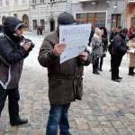Акція протесту проти трансфортної реформи у Львові 17 січня 2012 року на площі Ринок Акція протесту проти трансфортної реформи у Львові 17 січня 2012 року на площі Ринок