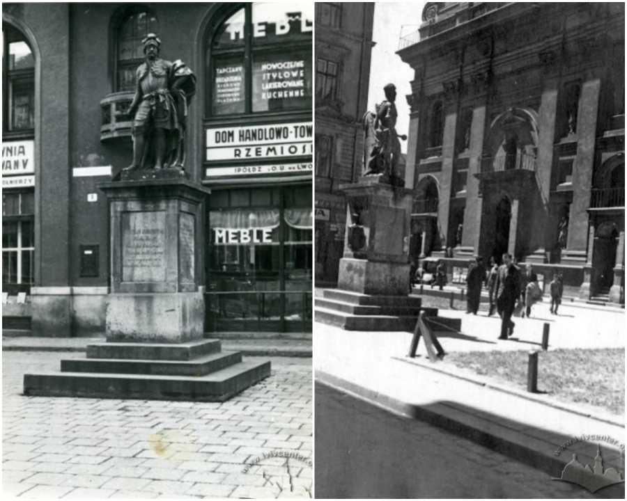 На площі Трибунальській, 30-і роки ХХ ст. Фото - lvivcenter.org 