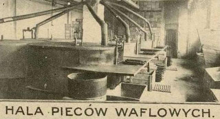 Зала вафельних печей "Бранки". Фото 1925 року