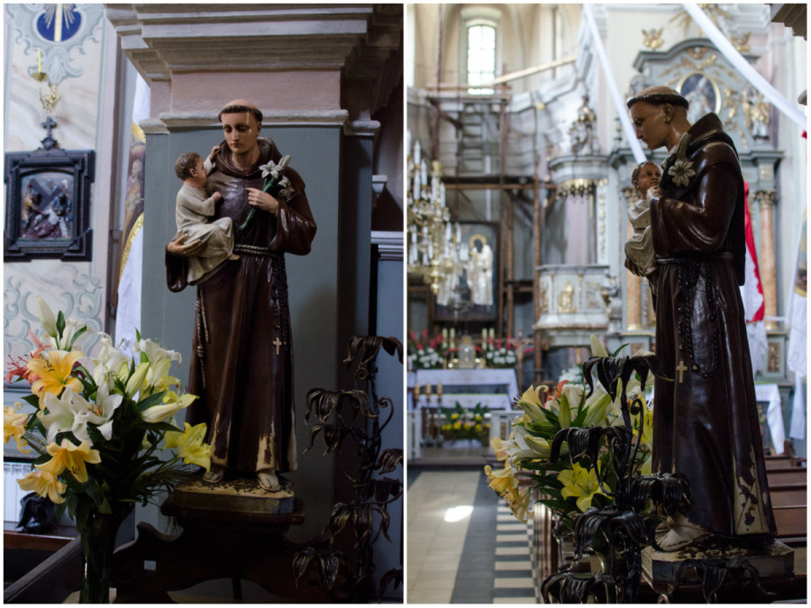 Статуя Святого Антонія в костелі Святого Антонія
