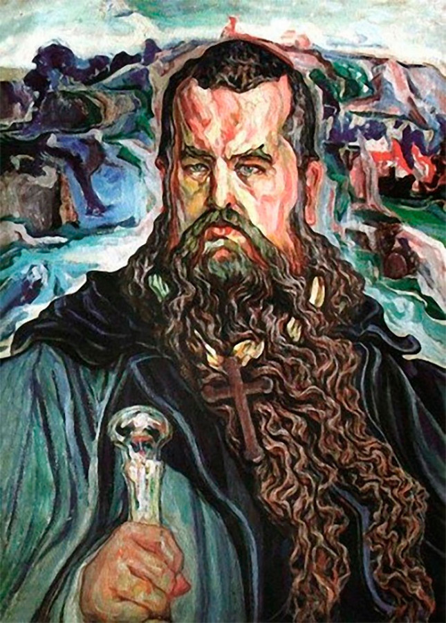 Картина Олекси Новаківського "Мойсей" із портретом Андрея Шептицького