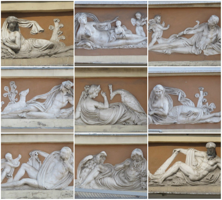 Сюжети з грецької міфології на стінах кам'яниці Піллера