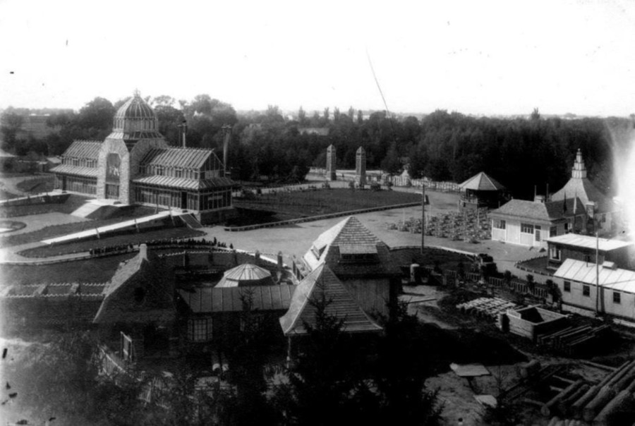 Військова виставка у Стрийському парку. Загальний вигляд. Фото 1916-1918 рр.