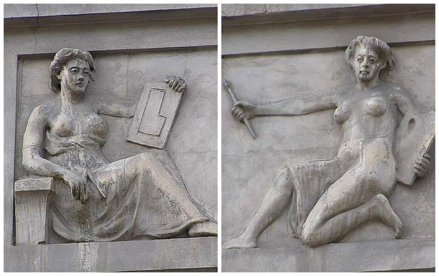 Барельєфи Ю. Белтовського на Генерала Чупринки, 60