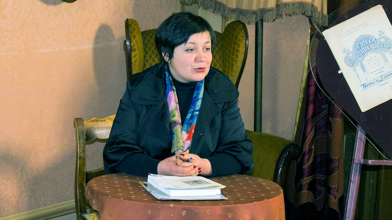 Cтарший науковий співробітник Музично-меморіального Музею Соломії Крушельницької у Львові Олександра Кирик