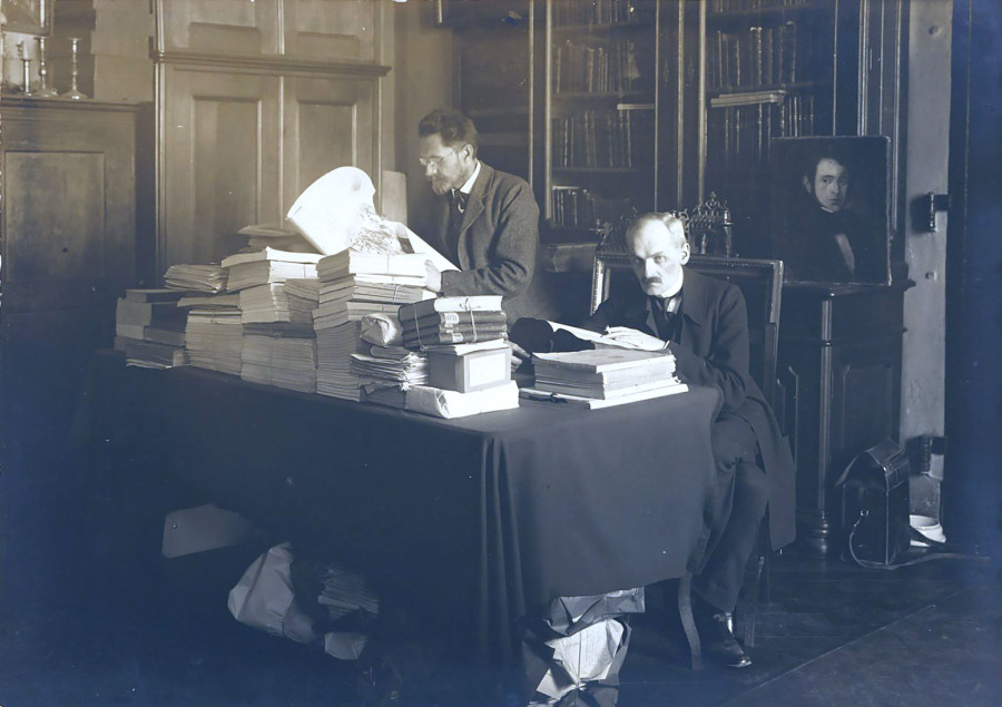 Францішек Яворський та Франц Ковалишин у львівському міському архіві, 1911 рік