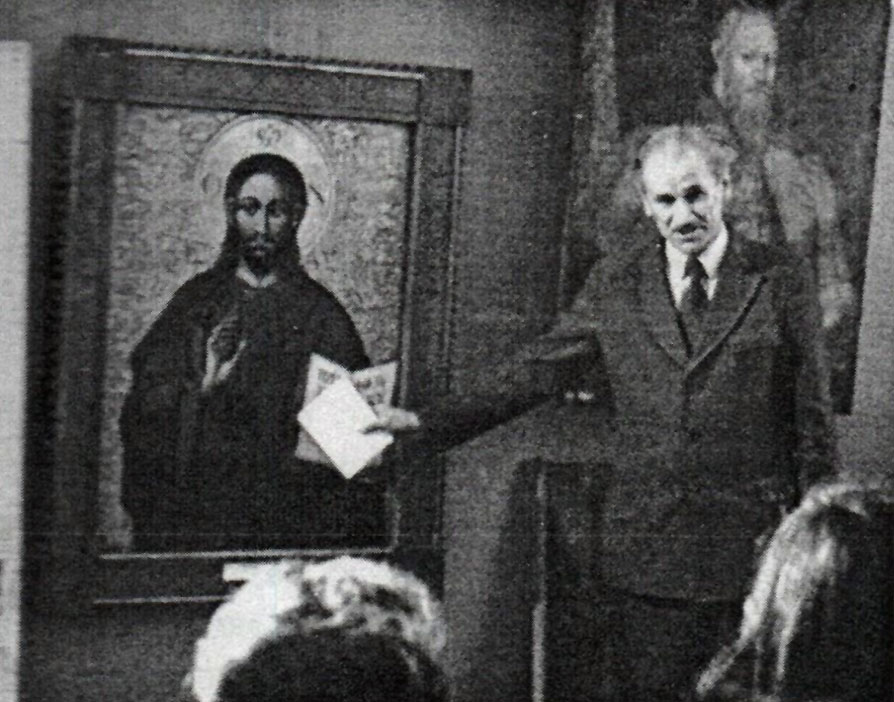 Обговорення експозиції Олеського замку, грудень 1975 року