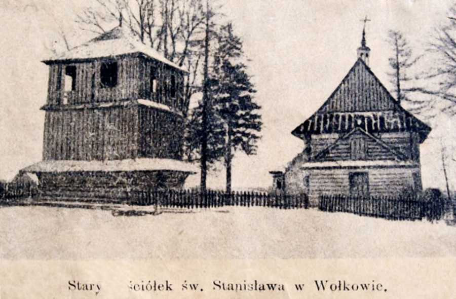 Костел Св. Станіслава у Вовкові, фото до 1924 року