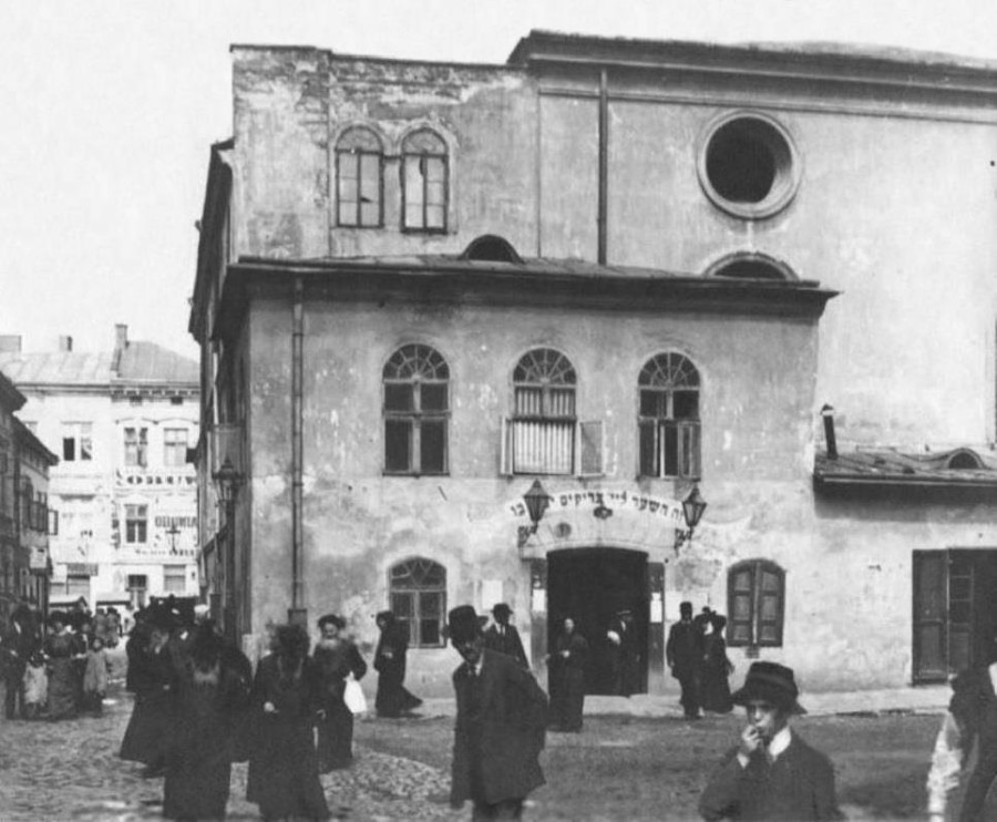 Велика передміська синагога на вул. Сянській. Фото 1920 року