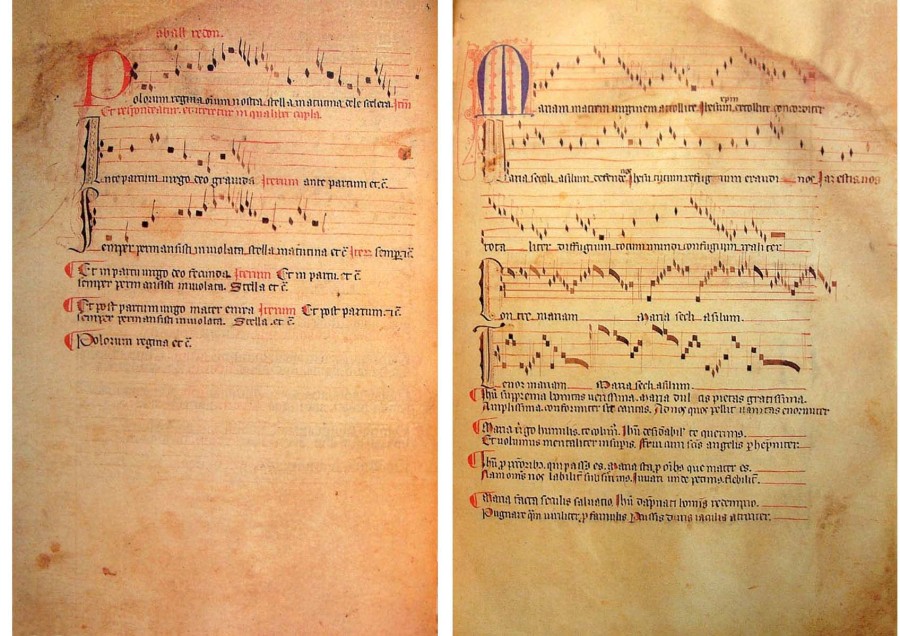 Фрагмент з “Llibre Vermell de Montserrat”. Фото з dick.wursten.be