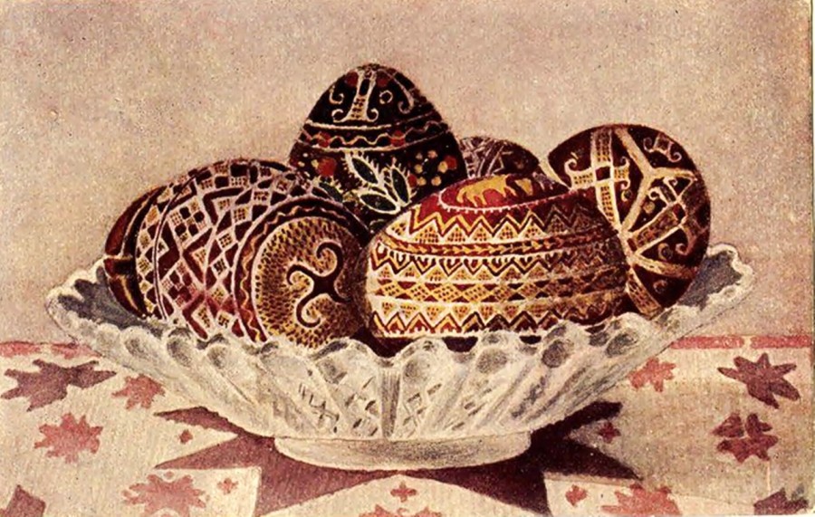 Листівка Христос воскрес. Видавництво "Русалка", Львів до 1939 р. (взято з http://storinka-m.kiev.ua/article.php?id=1399)