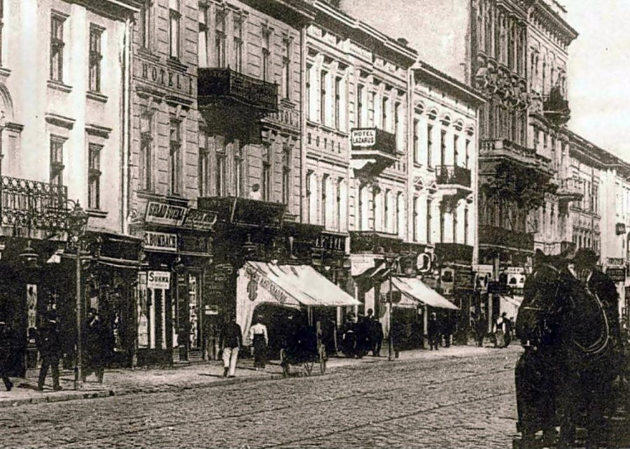 Готель «Брістоль» на Карл-Людвігштрасе, 21 (сьогодні проспект Свободи, 21) (джерело фото http://photo-lviv.in.ua/bristol-persha-hotelna-imperiya-u-lvovi-istoriya-u-zobrazhennyah/)