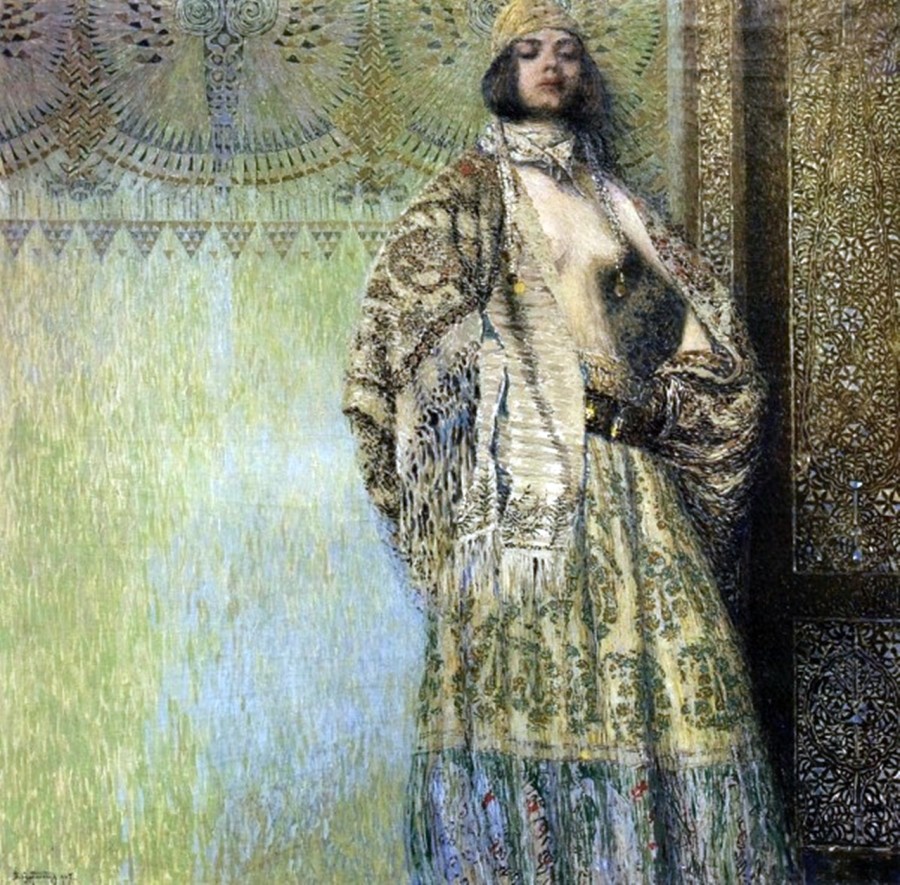 1.За цими мотивами була також написана картина вірменського художника Вардгеса Суренянца «Соломея», 1907 р. Джерело: http://galkoval.livejournal.com/46145.html