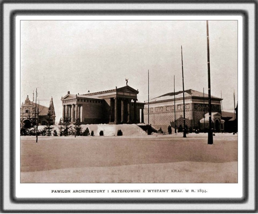 Вид на палац Архітектури та Мавзолей Матейка. Фото 1894 року