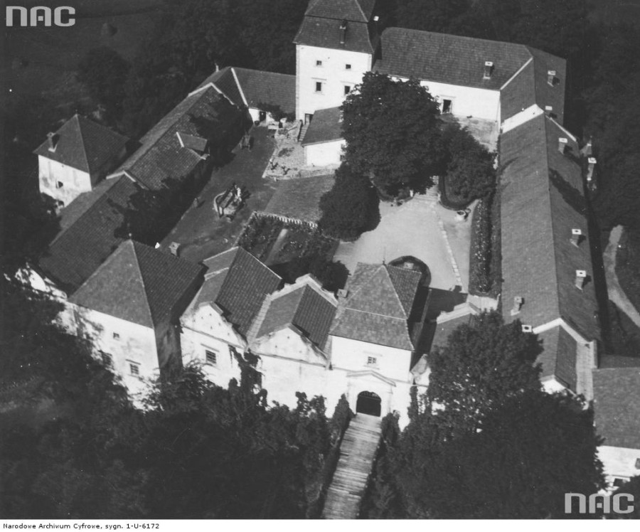 Свіржський замок. Вид згори. Фото 1910-1934 рр.