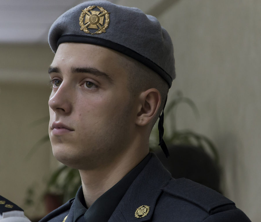 Курсант вбраний у форму ССО. Фото: Ксенія Янко