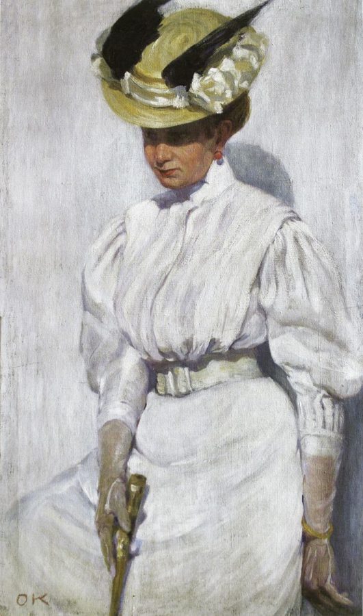 Олена Кульчицька. Портрет сестри в білому, 1912р.