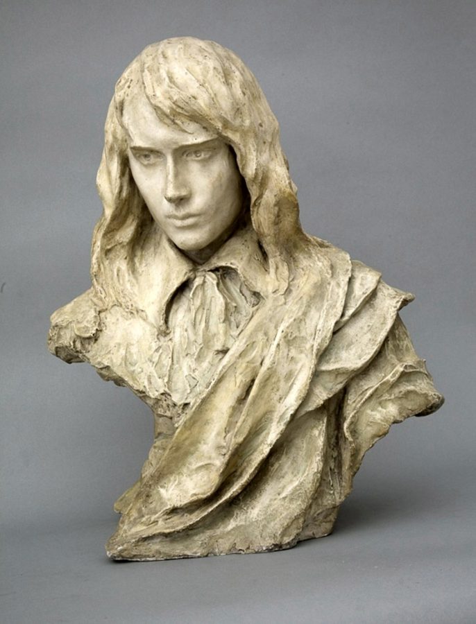 «Блакитний хлопець», 1908 рік. Гіпс тонований. Львівська галерея мистецтв