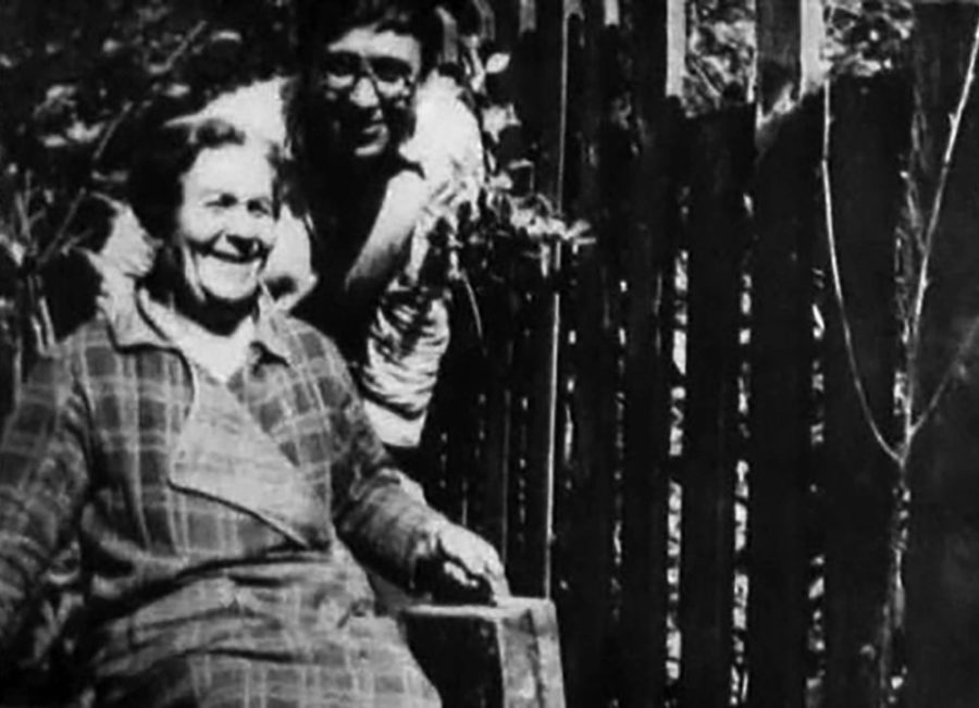 Фото Леопольда Левицького зі своєю матір'ю