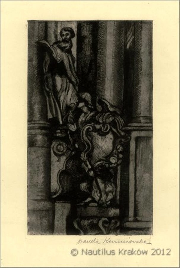 Ванда Коженьовська. Св. Євангеліст Матвій. Латинська катедра у Львові, 1917 р.