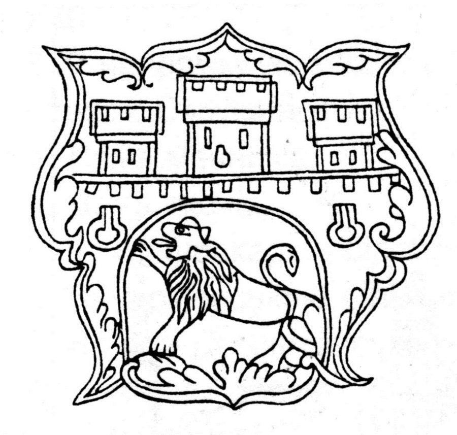 Герб Львова на знаку цеху золотарів