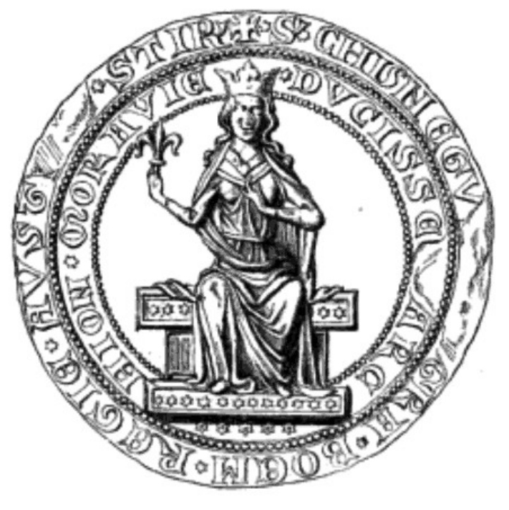 Печатка Кунігунди. Фото з http://historie.stoplusjednicka.cz/nova-laska-i-syn-druhy-zivot-kunhuty-halicske