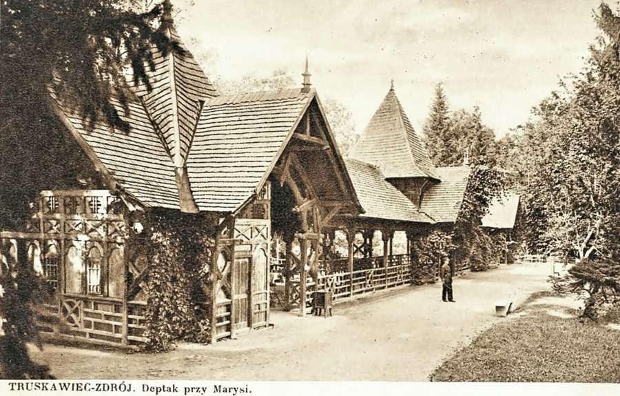 Прогулянкова галерея (дептак) біля джерела «Марія», поч. ХХ ст.