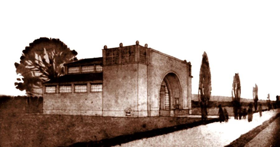 Павільйон нафтової промисловості на Східних торгах, 1924 р. Серед авторів цього проекту був Мар’ян Нікодемович