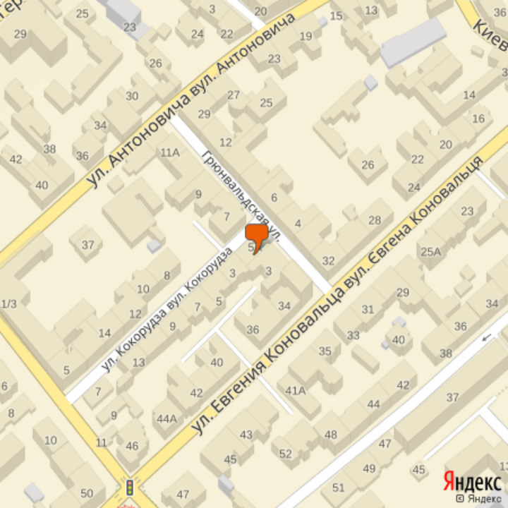 Вулиця Грюнвальдська у Львові. Фото з http://mapamista.org.ua/karta/lvov/Грюнвальдська_вул./5