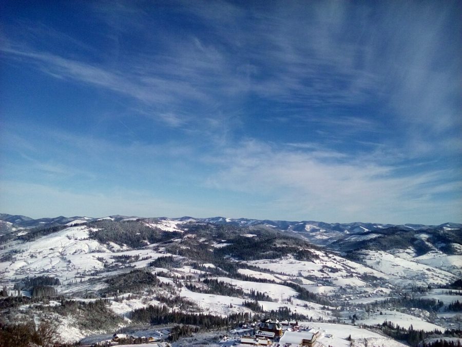 Панорамне фото з вершини гори. Хлян І.