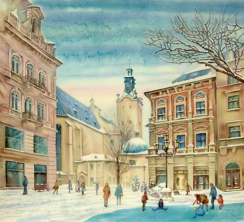 Олена Королюк. Зима у Львові