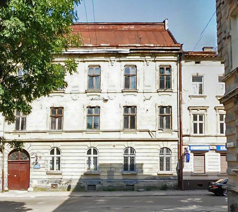 Будинок по вул. Берштайна, 12 (тепер вулиця Шолом–Алейхема), де колись знаходився Єврейський музей