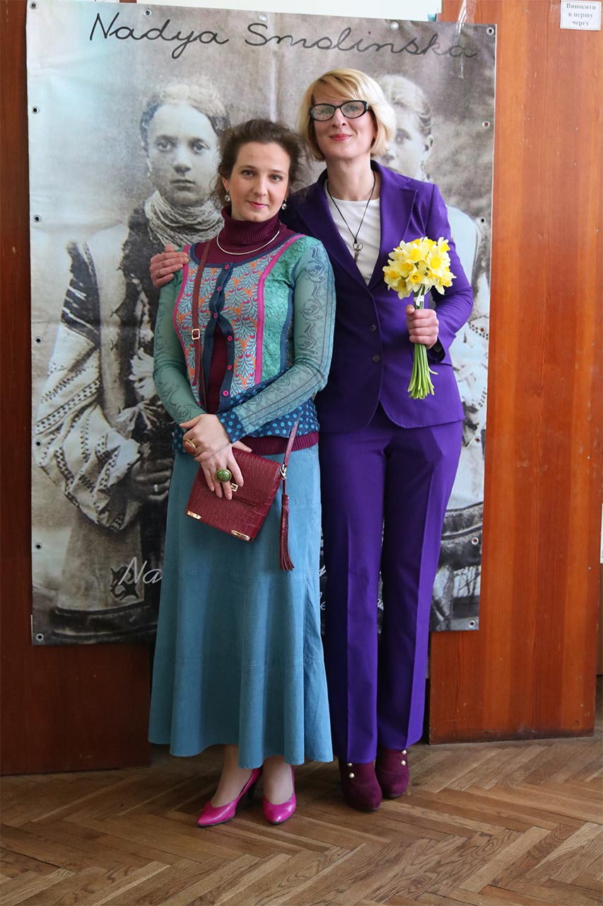 Дизайнер Надія Смолінська та мистецтвознавець Ірина Сорокіна