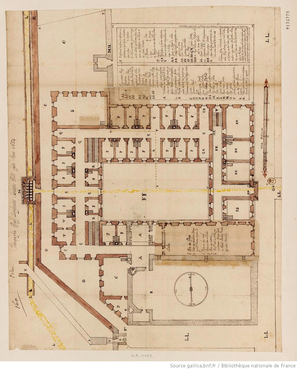 Львівський єзуїтський колегіум, план 1664 року
