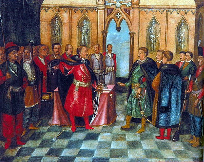 Переговори Хмельницького з послами від короля. Фото з http://photo-lviv.in.ua