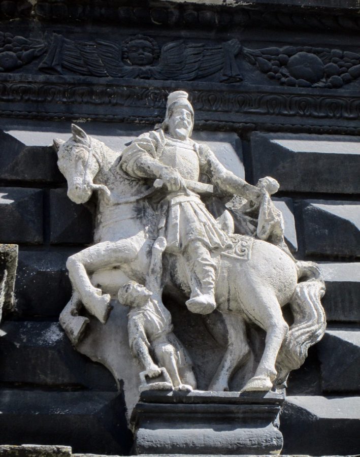 Св.Мартин на фасаді будинку пл.Ринок, 4. Фото Мар’яни Іванишин