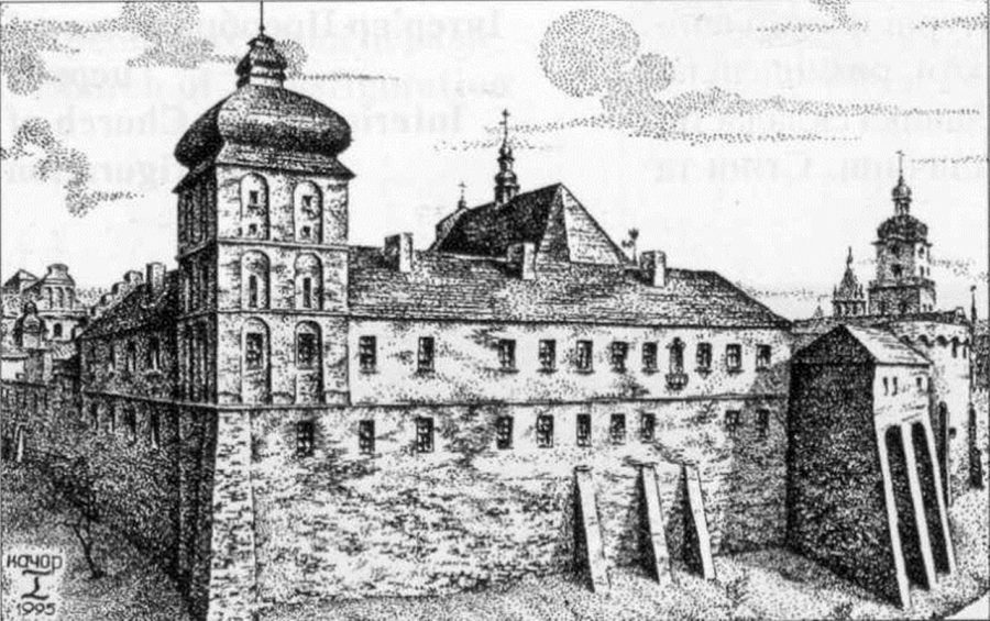 Низький замок. Рисунок-реконструкція І.Качора 