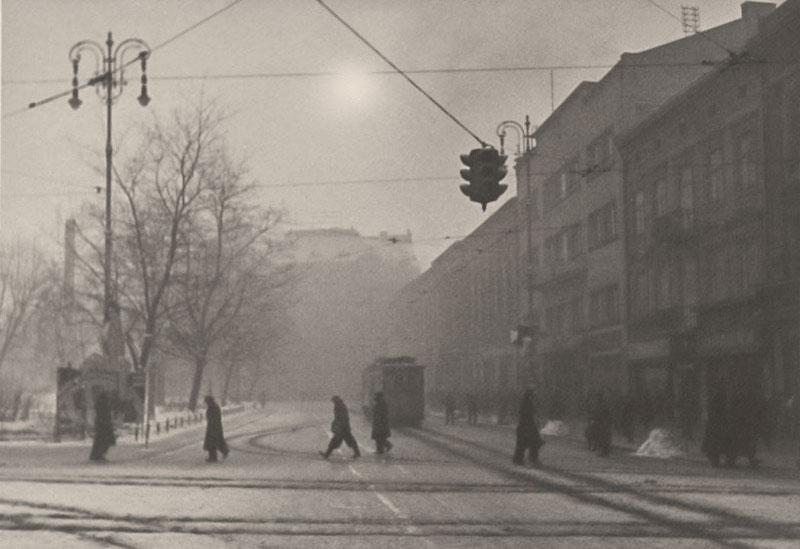 Сучасний проспект Свободи у Львові, зима 1941 року. Фото Сергія Шиманського