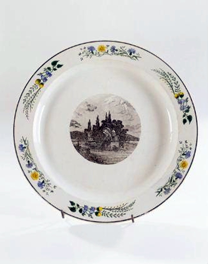 Блюдо. 1839 р. Києво-Межигірська фаянсова фабрика 