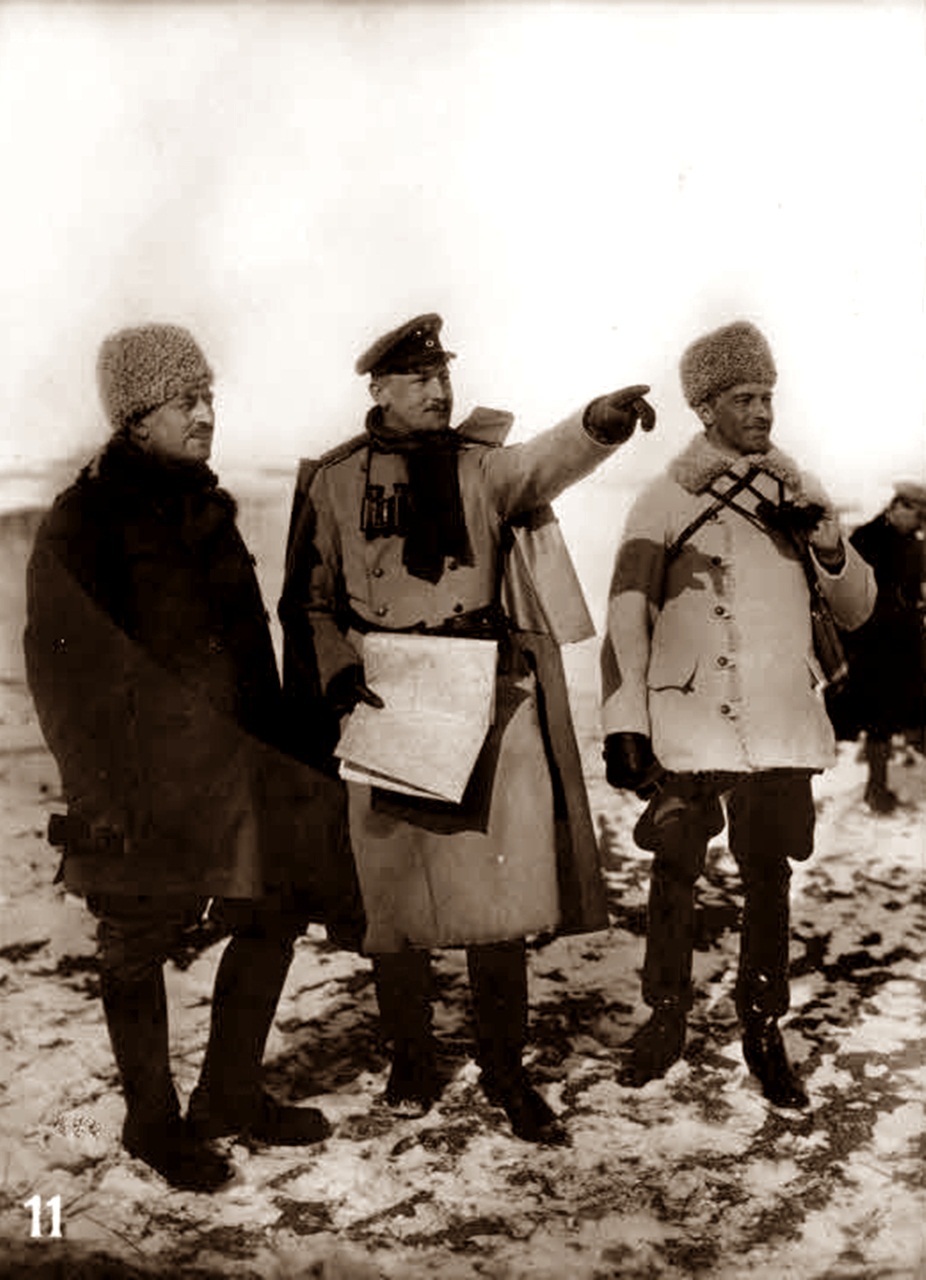 Свен Гедін (перший зліва ), Карпати, 1914-1918