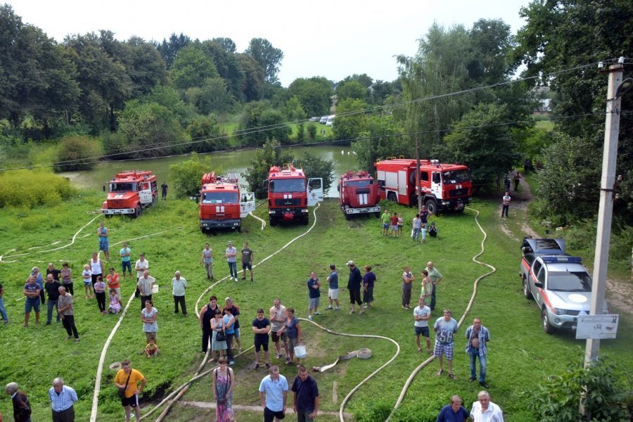 Ліквідація пожежі в церкві «Введення в Храм Пресвятої Богородиці» в с. Велика Горожанна Миколаївського району 