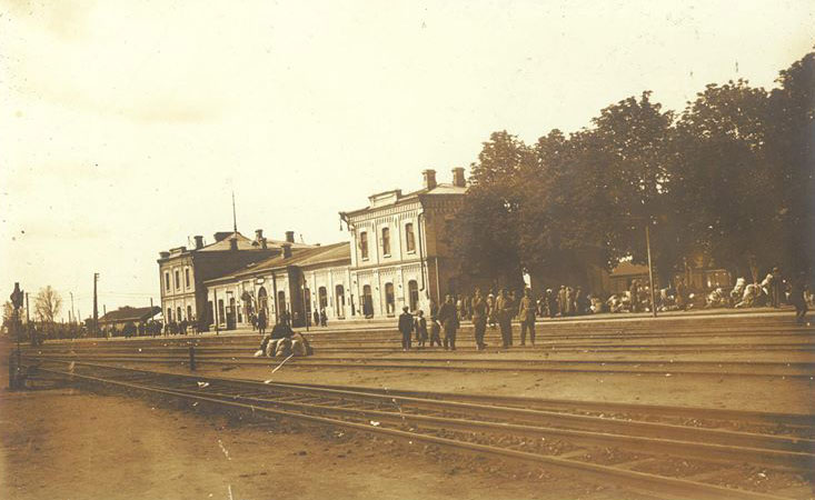 Вид на станцію з колії 1916 рік