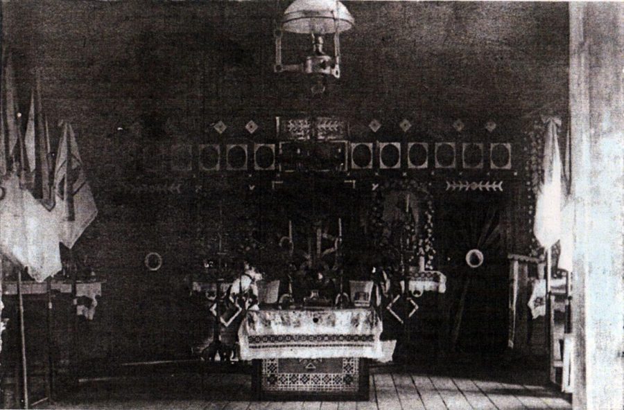 Внутрішній вигляд церкви Св. ап. Андрія і св. Володимира на Богданівці. Світлина - з особистого архіву о.Богдана Праха