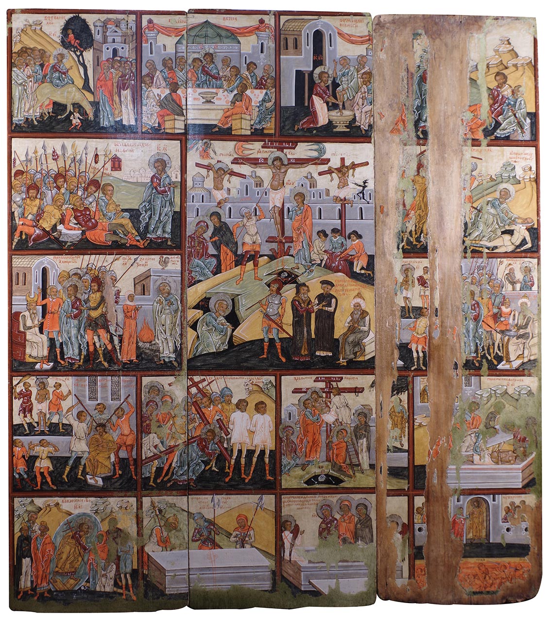 Нововідреставровані ікони ІІ пол. XVI ст. «Страсті Христові» та «Страшний Суд» із церкви Вознесення Господнього у с. Багнувате (Турківський р-н, Львівська обл.).