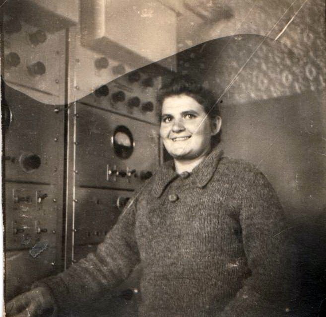 Валентина Урусова на радіовузлі, 1960-і роки 