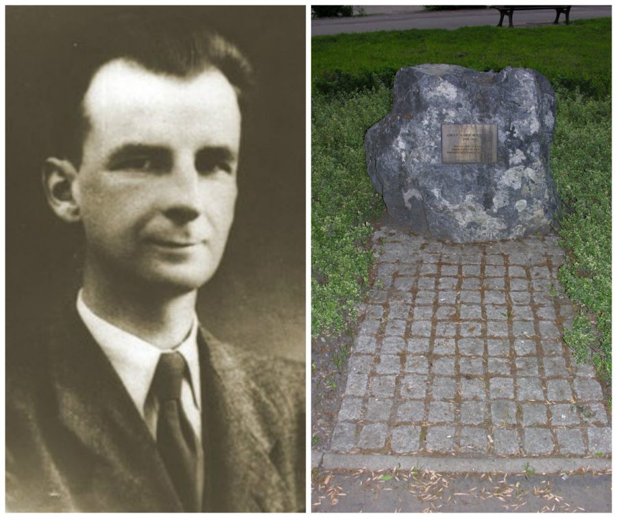 Адольф Марія Бохенський і його меморіальний камінь у Вроцлаві. Фото з https://uk.wikipedia.org