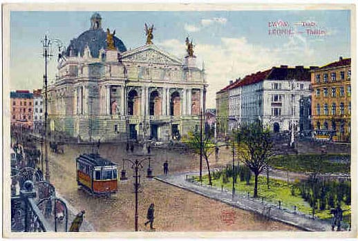 Львівський Національний театр опери та балету ім. Соломії Крушельницької у листівках початку ХХ століття