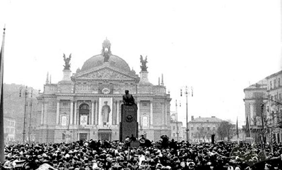 Відкриття пам’ятника В.І. Леніна у Львові